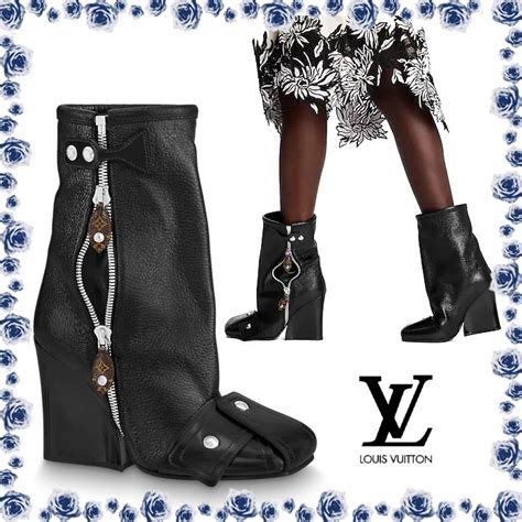 louis vuitton patti wedge boot|louis vuitton slip on sandals.